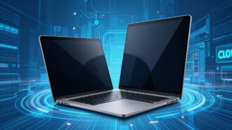 Modern technology and digital patterns suggesting innovation.