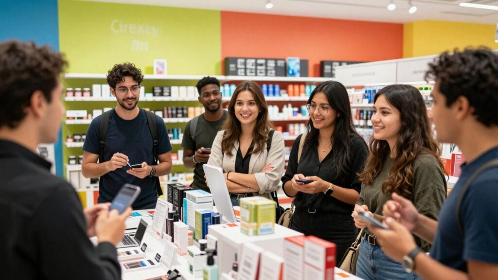 Consumers interacting with products and services directly.