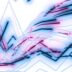 Abstract lines and graphs with blue and pink hues