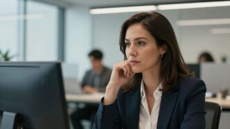 Phoebe Gates at her AI startup, Phia Funding.