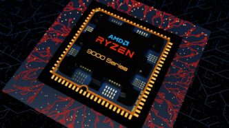 Amd ryzen 6000 series processor on circuit board