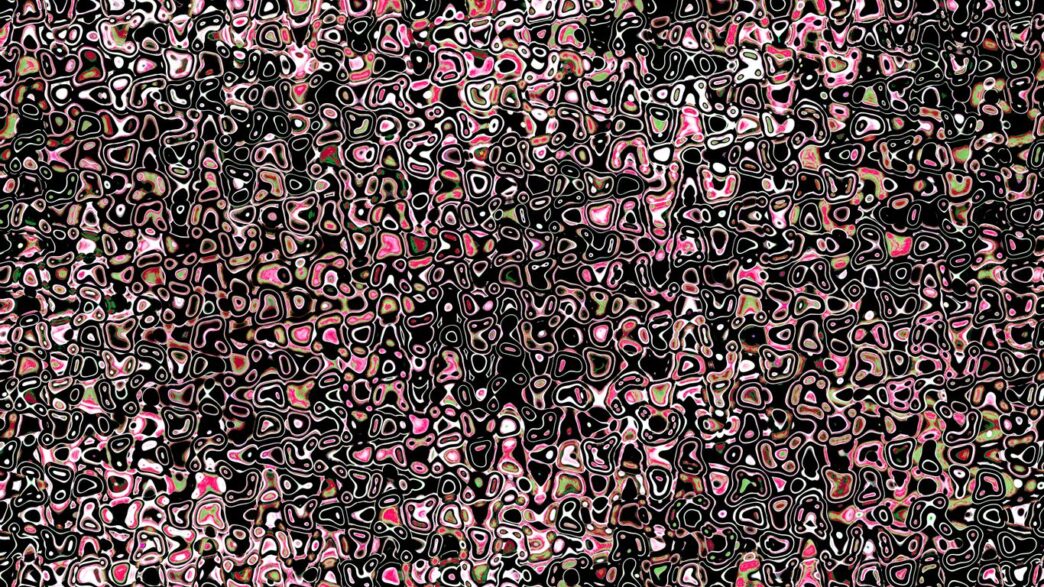 Abstract pattern with pink and grey circles
