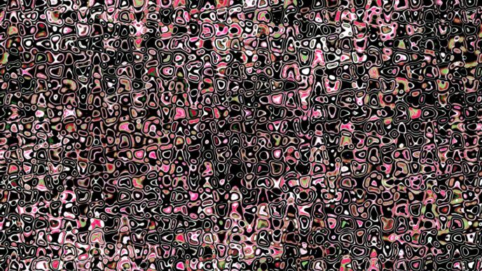 Abstract pattern with pink and grey circles