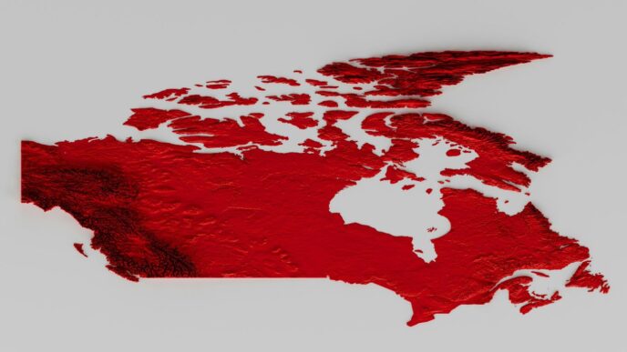 a map of the united states painted red