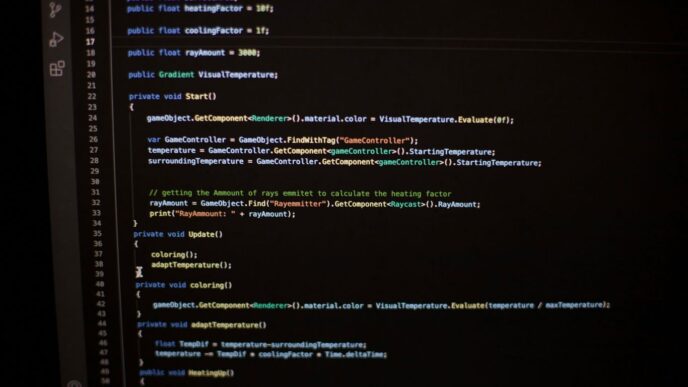 a computer screen with a bunch of lines on it