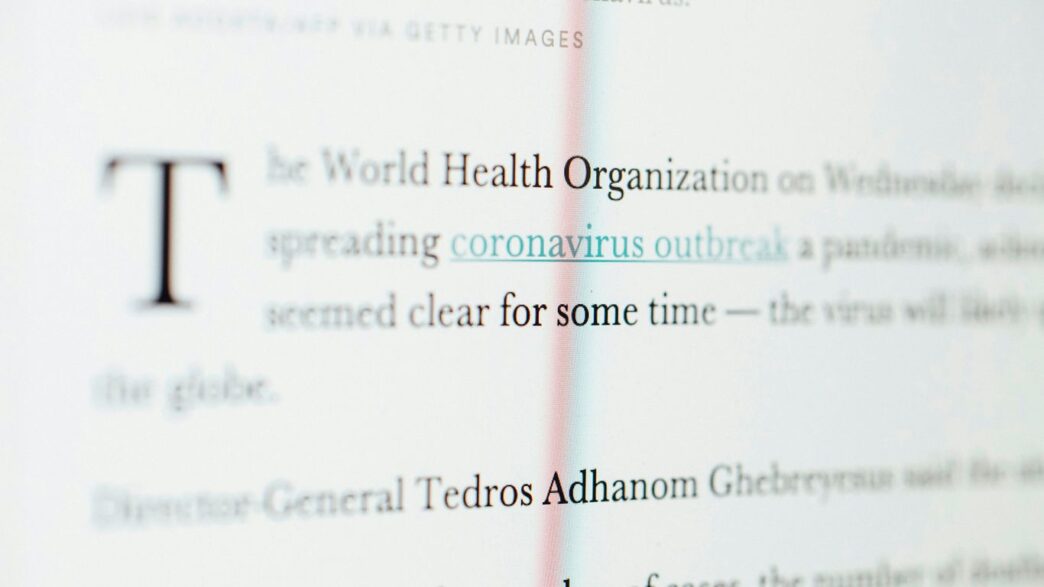 white paper with red text