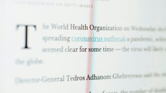 white paper with red text