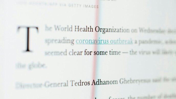 white paper with red text