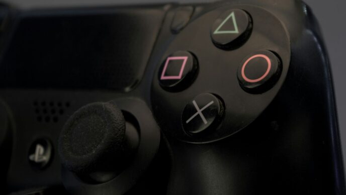 a close up of a car steering wheel