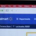a computer screen with the walmart logo on it