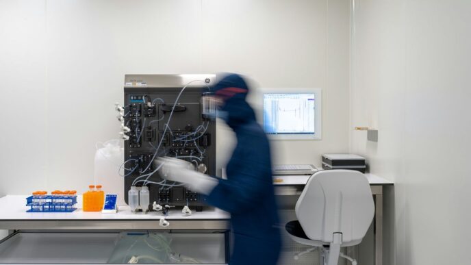 a person wearing a mask