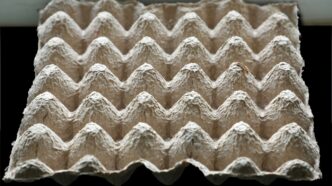 A close up of a piece of paper with a wave pattern on it
