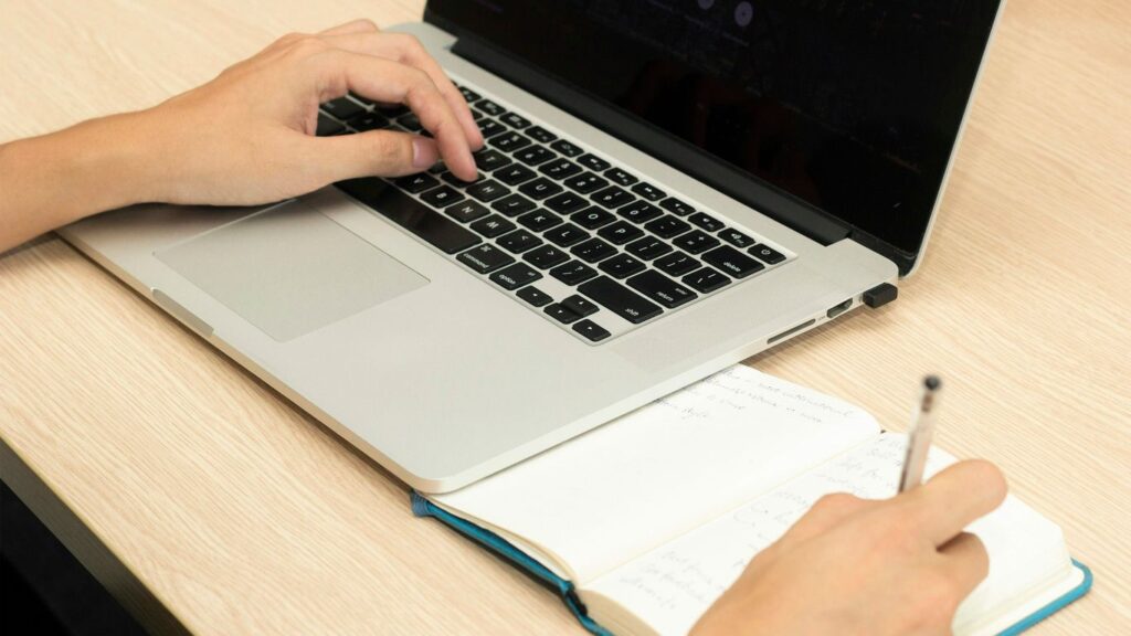 gray laptop computer