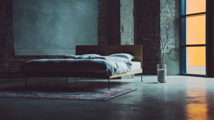 brown wooden table near brown couch