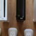 a row of wii remotes sitting next to each other