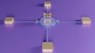 a robot with a light saber