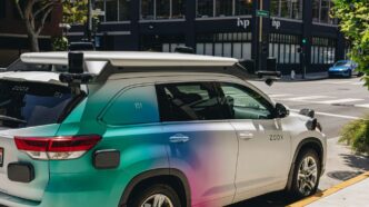 a car parked on the side of the road