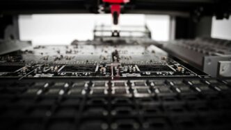 gray industrial machine