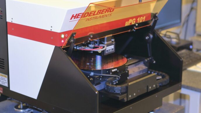 black and white Heidelbeng machine