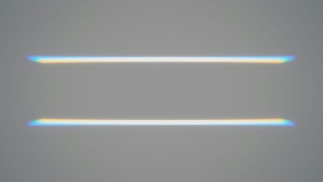 a blue line on a black background