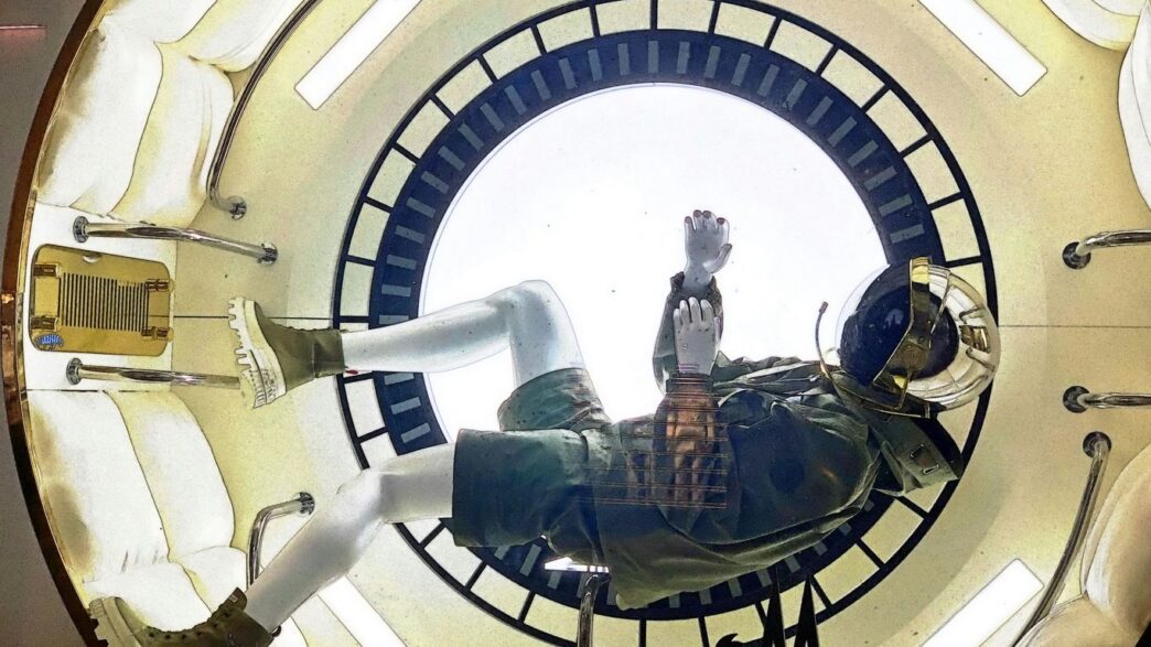 a clock with a person on it