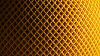 a close up view of a yellow fabric