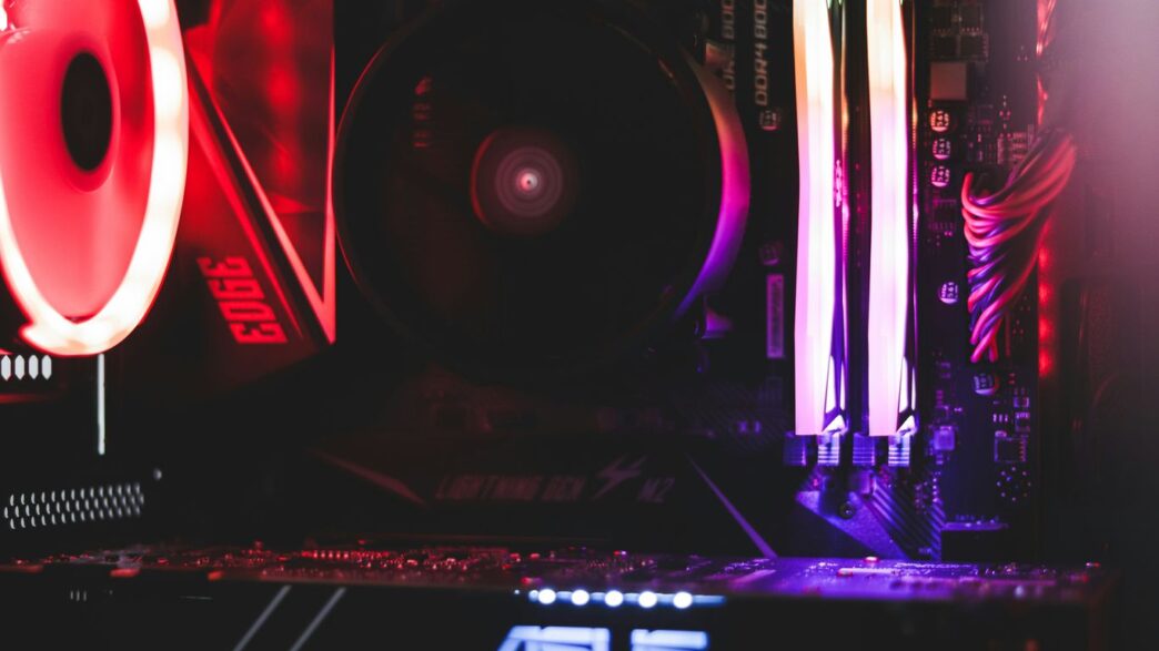 black and red audio mixer