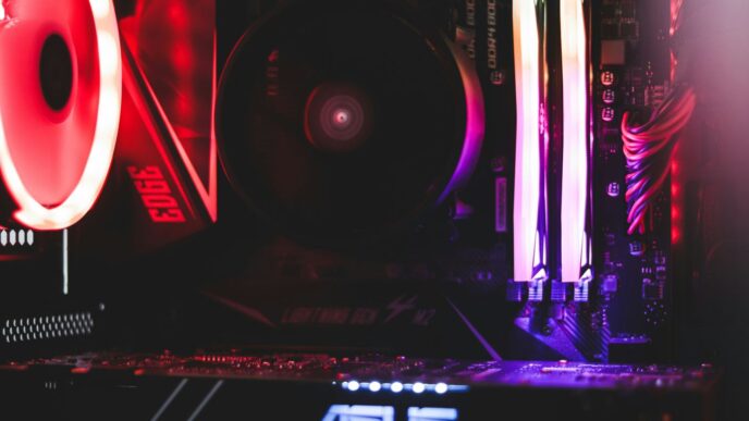 black and red audio mixer