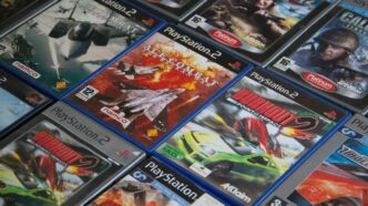 a pile of video games sitting on top of a table