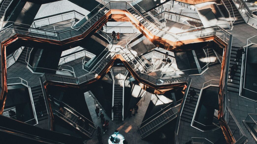 brown and black building interior