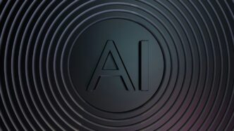 Concentric circles with ai logo in center