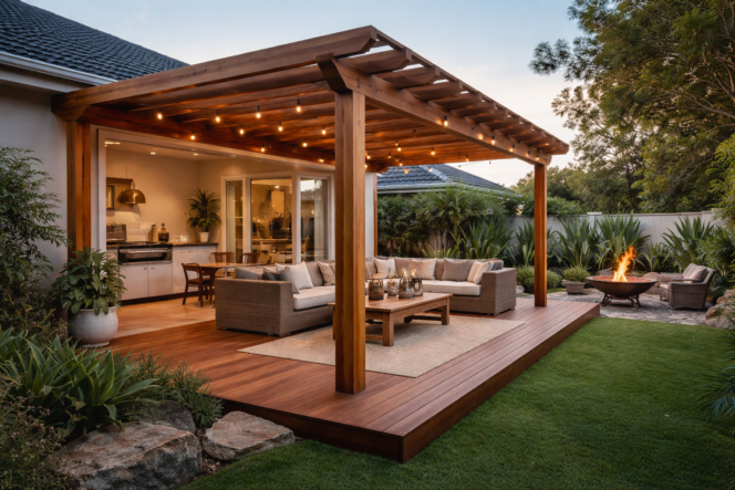 Transforming Outdoor Living Spaces with Modern Decking and Pergola ...