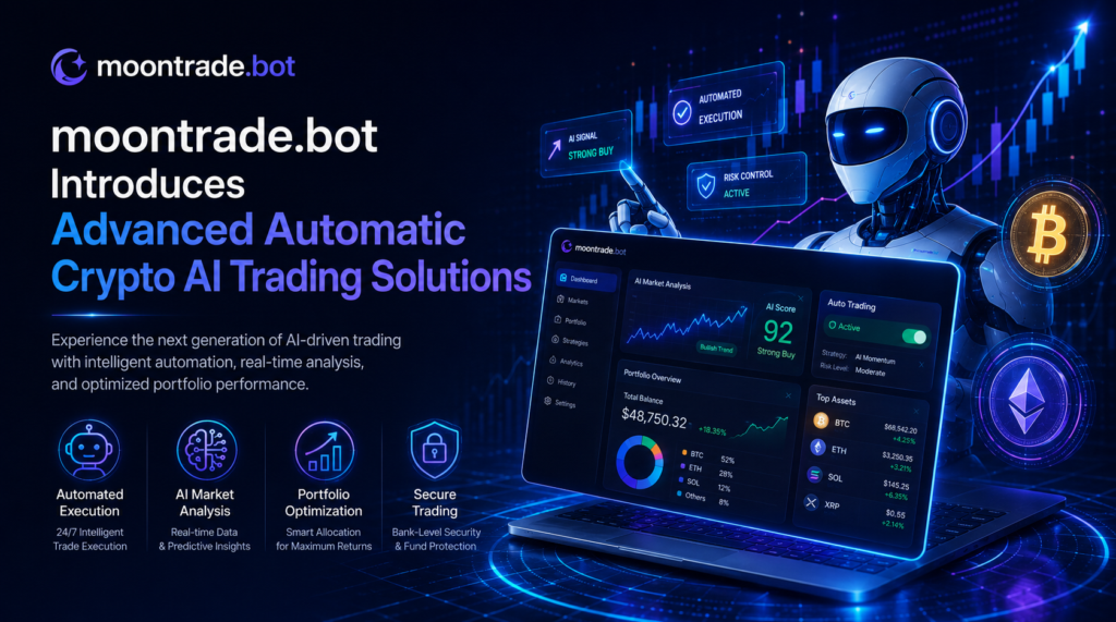 moontrade.bot Introduces Advanced Automatic Crypto AI Trading Solutions