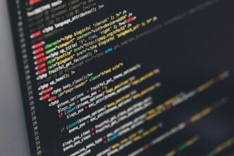 computer codes on screen