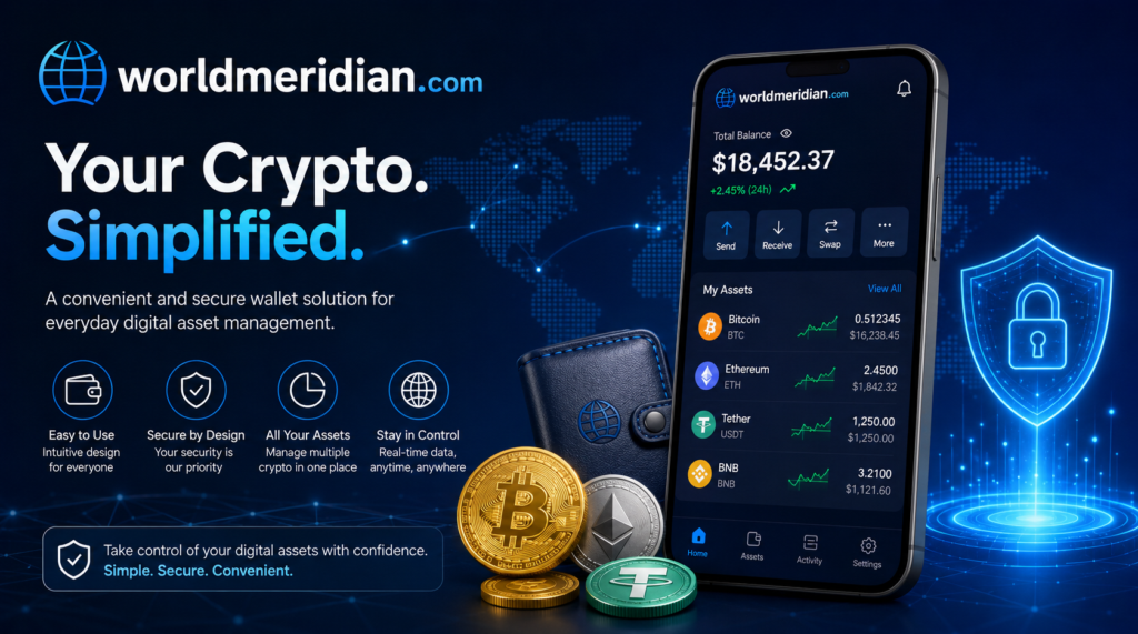 worldmeridian.com Offers a Convenient Solution for Everyday Crypto Management