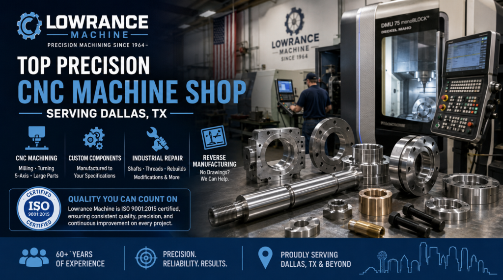Precision CNC Machine Shop Serving Dallas, TX
