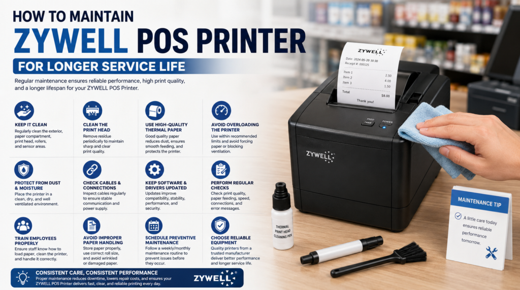ZYWELL POS Printer For Longer Service Life