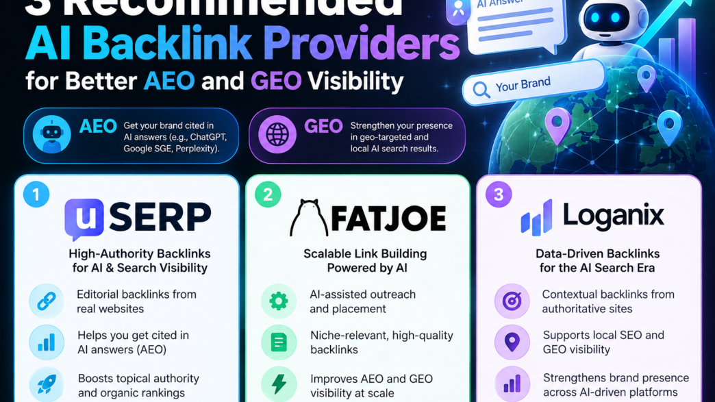 AI Backlink Providers for Better AEO and GEO Visibility