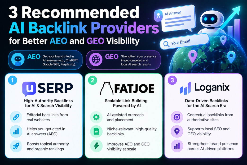 AI Backlink Providers for Better AEO and GEO Visibility